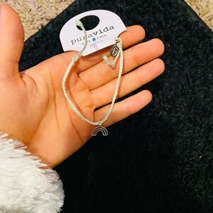 Pura Vida Blue and Silver Bracelet Elegant Design